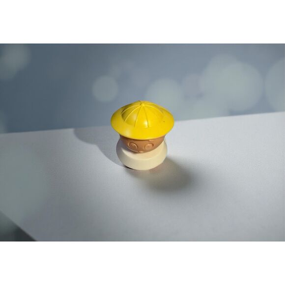 Vintage Toddler Tupperware 1985 Tupper Canoe White Shirt Figure Yellow Hat FP - Picture 5 of 12